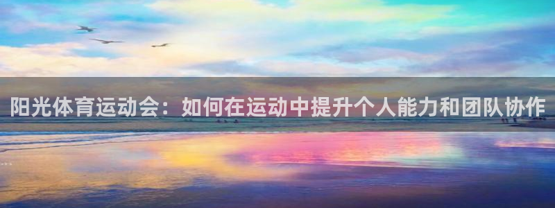 哈哈体育十年：阳光体育运动会：如何在运动中提升个人能力和团队协作