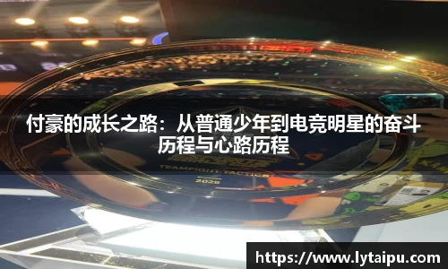 付豪的成长之路：从普通少年到电竞明星的奋斗历程与心路历程